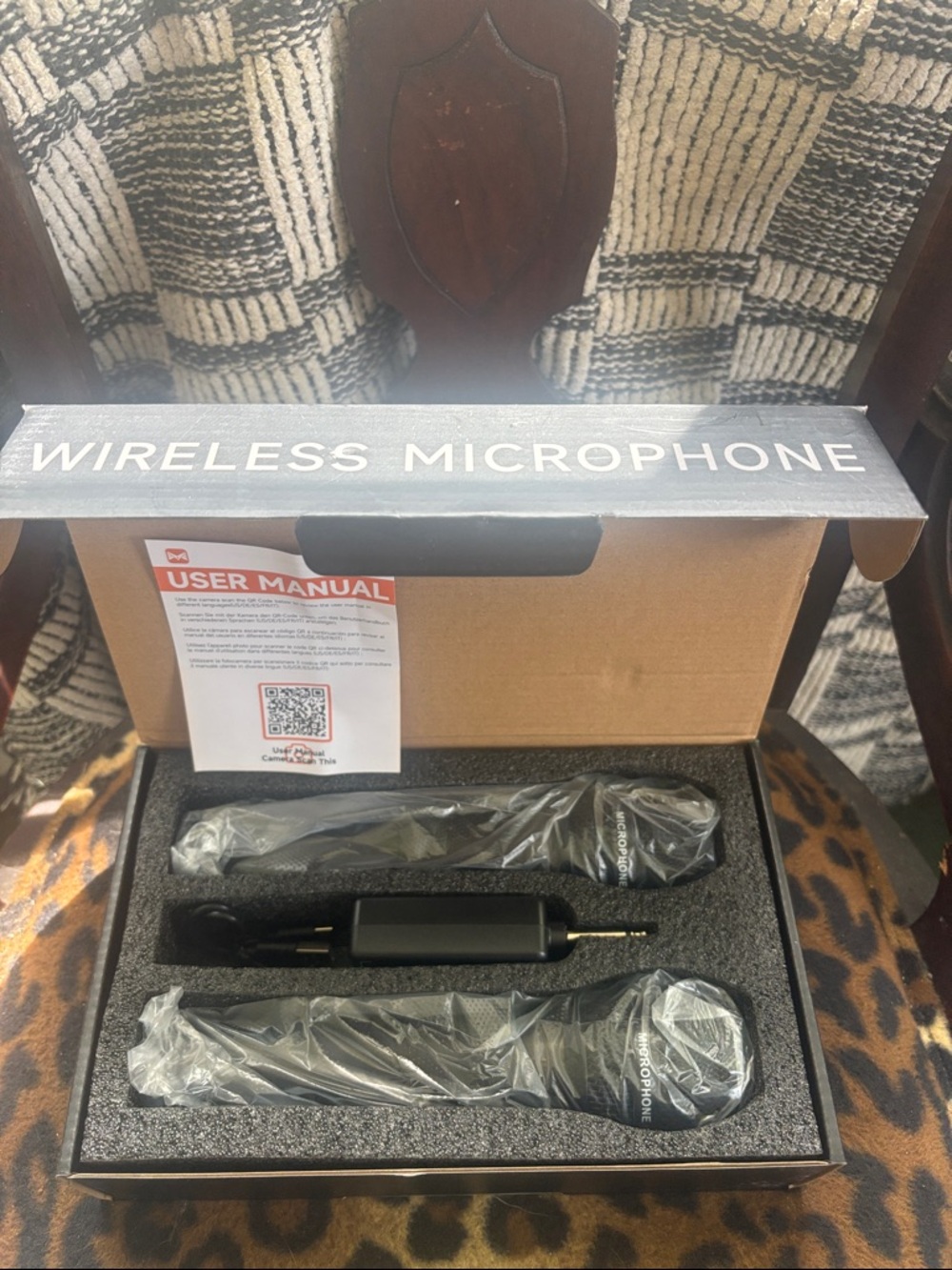 Wireless Dual Handheld Microphone Set - Black